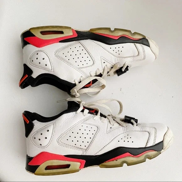 Nike Air Jordan Retro 6 Low Infrared Sneakers 6Y - Picture 11 of 13